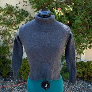 Susina Grey Cashmere Turtleneck